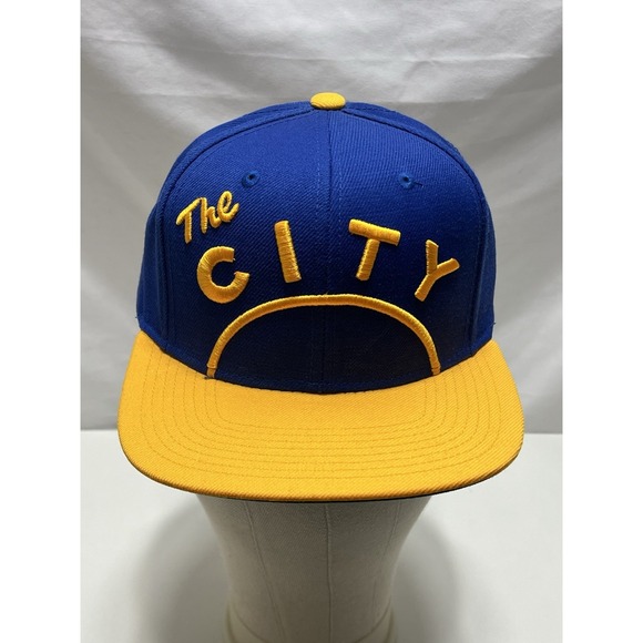 NEW Golden State Warriors Mitchell & Ness Snapback Cropped Logo Hat Cap - Picture 2 of 9